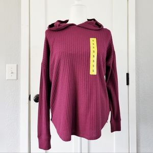 Hooded Women's Maroon Pullover